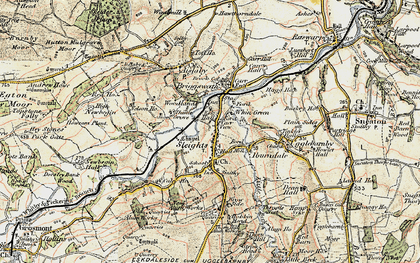 Old map of Daisy Bank in 1903-1904
