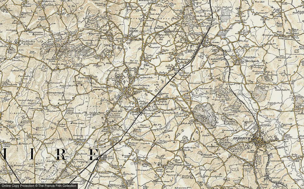Old Map of Slideslow, 1901-1902 in 1901-1902