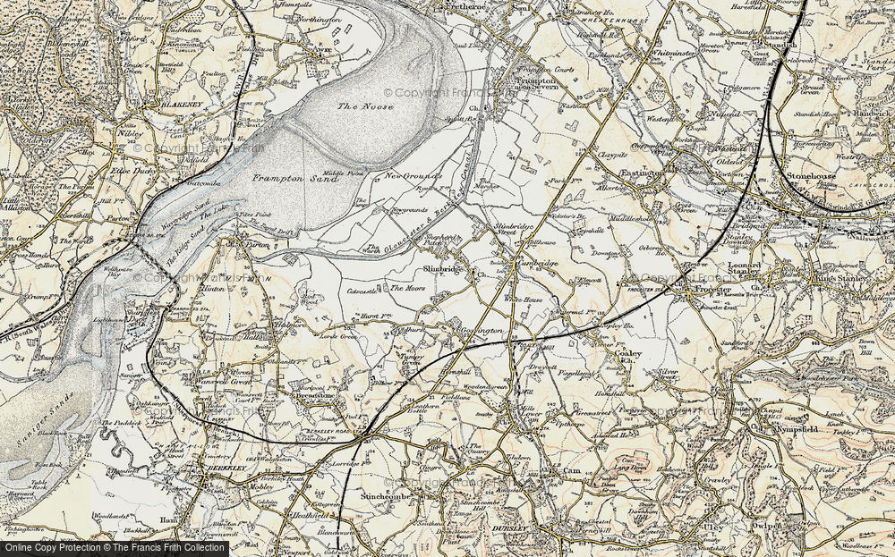 Old Map of Slimbridge, 1898-1900 in 1898-1900