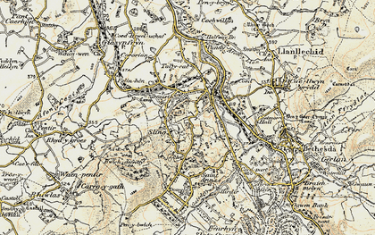 Old map of Sling in 1903-1910
