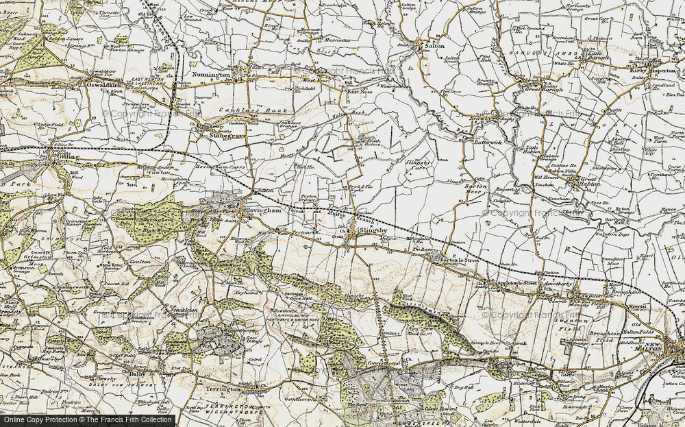 Old Map of Slingsby, 1903-1904 in 1903-1904