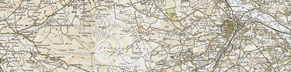 Old map of Slippery Ford in 1903-1904