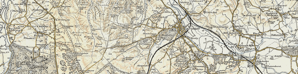 Old map of Slitting Mill in 1902