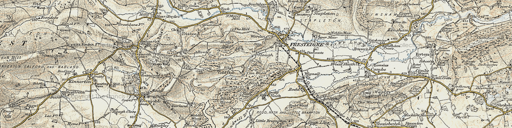 Old map of Slough in 1900-1903