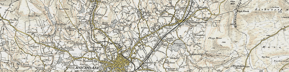 Old map of Smallbridge in 1903