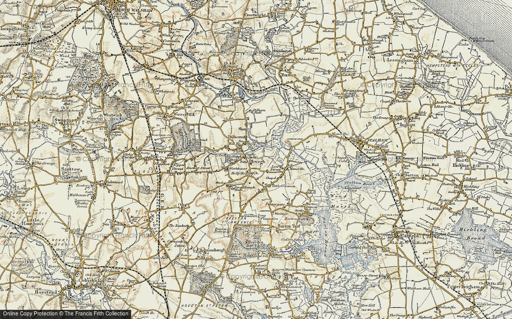 Old Map of Smallburgh, 1901-1902 in 1901-1902