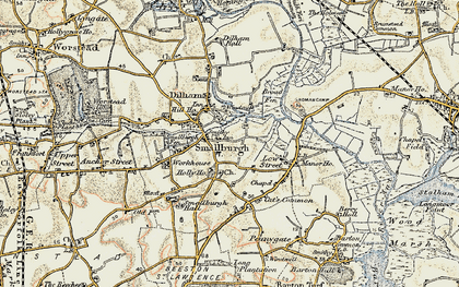 Old map of Smallburgh in 1901-1902