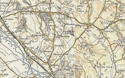 Old map of Smallrice in 1902
