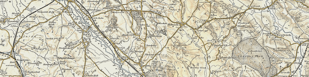 Old map of Smallrice in 1902