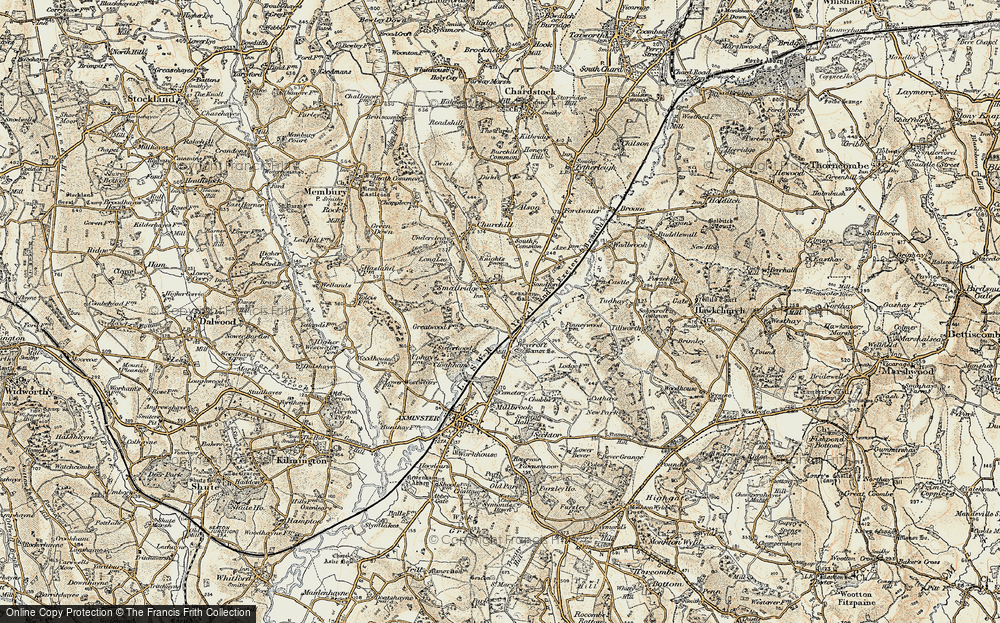 Old Map of Smallridge, 1898-1899 in 1898-1899