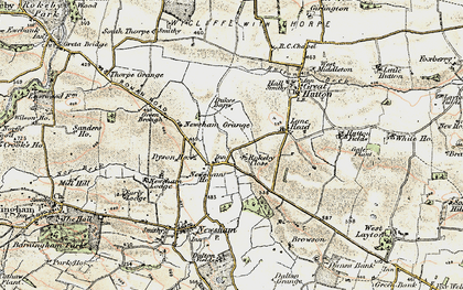 Old map of Hutton Magna in 1903-1904