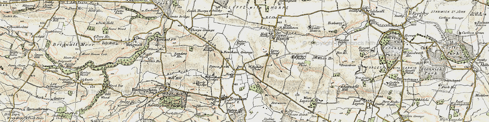 Old map of Browson Bank in 1903-1904