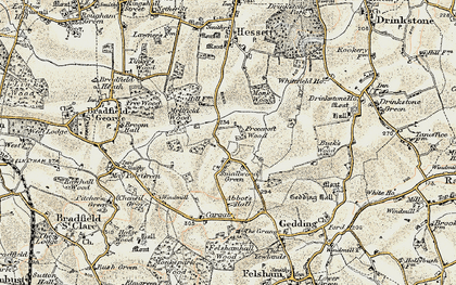 Old map of Smallwood Green in 1899-1901