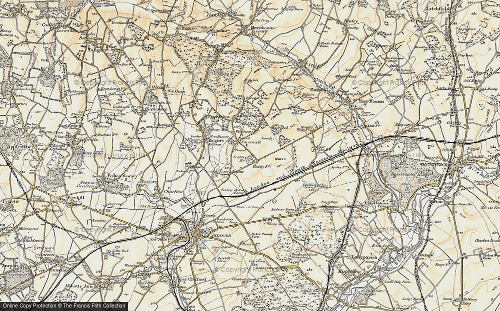 Old Map of Smannell, 1897-1900 in 1897-1900