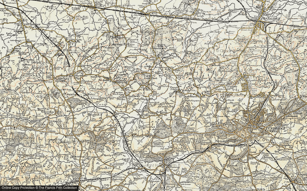 Old Map of Smart's Hill, 1897-1898 in 1897-1898