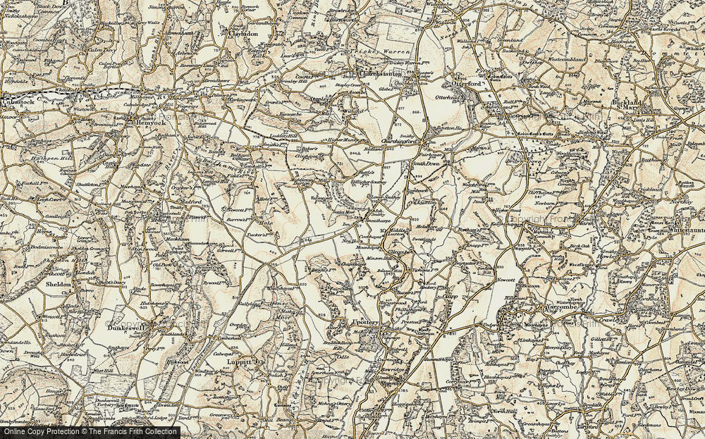 Old Map of Smeatharpe, 1898-1900 in 1898-1900