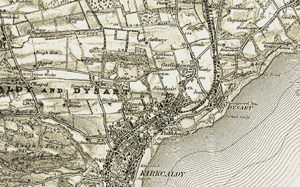 Old map of Smeaton in 1903-1906