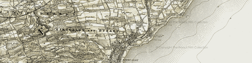 Old map of Smeaton in 1903-1906