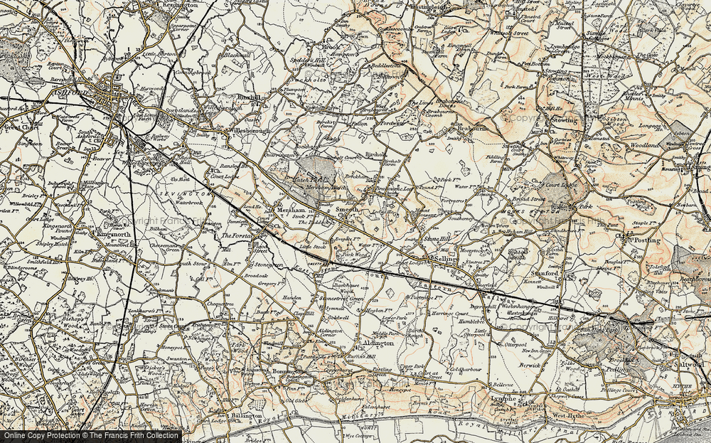 Old Map of Smeeth, 1897-1898 in 1897-1898