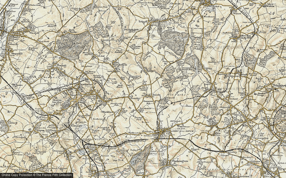 Old Map of Smisby, 1902-1903 in 1902-1903