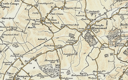 Old map of Boblow in 1898-1901