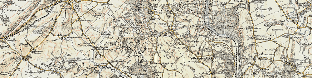 Old map of Smithies, The in 1902