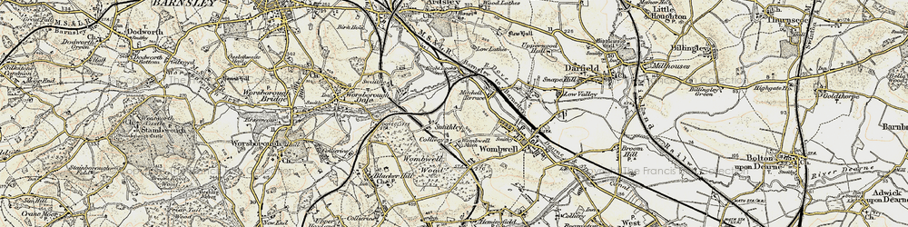 Old map of Smithley in 1903