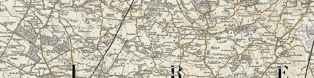Old map of Woodhouse Cottage in 1902-1903