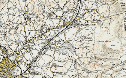 Old map of Smithy Bridge in 1903