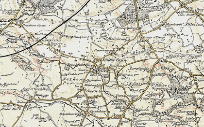 Old map of Smithy Green in 1902-1903