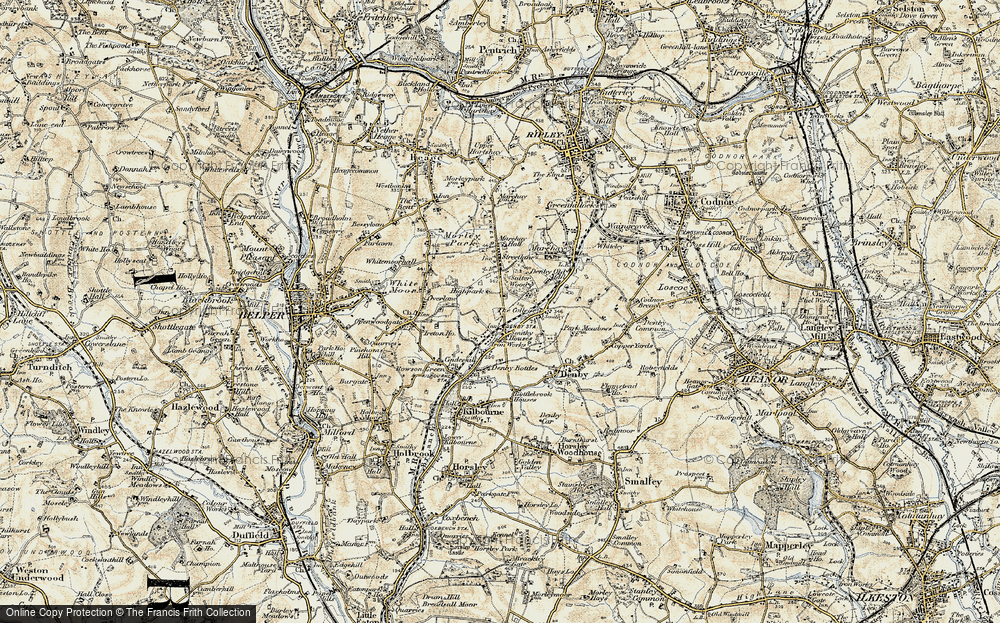 Old Map of Smithy Houses, 1902 in 1902
