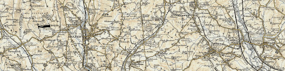 Old map of Smithy Houses in 1902