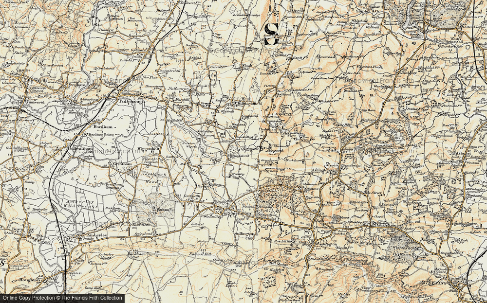 Old Map of Smock Alley, 1898 in 1898
