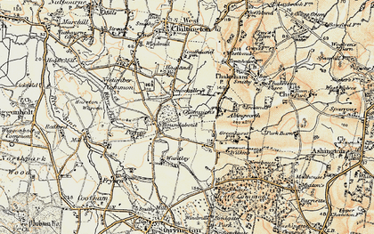 Old map of Smock Alley in 1898