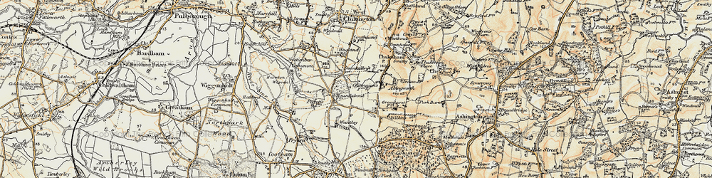 Old map of Smock Alley in 1898