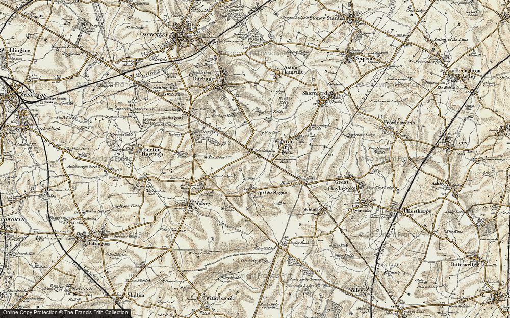 Old Map of Smockington, 1901-1902 in 1901-1902