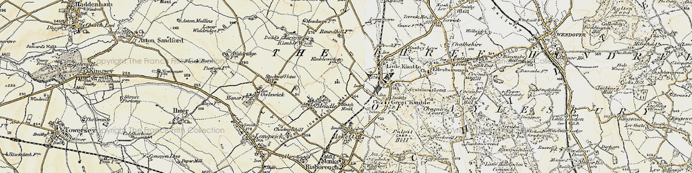 Old map of Smokey Row in 1898