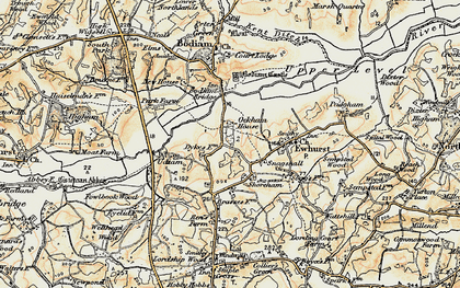 Old map of Snagshall in 1898