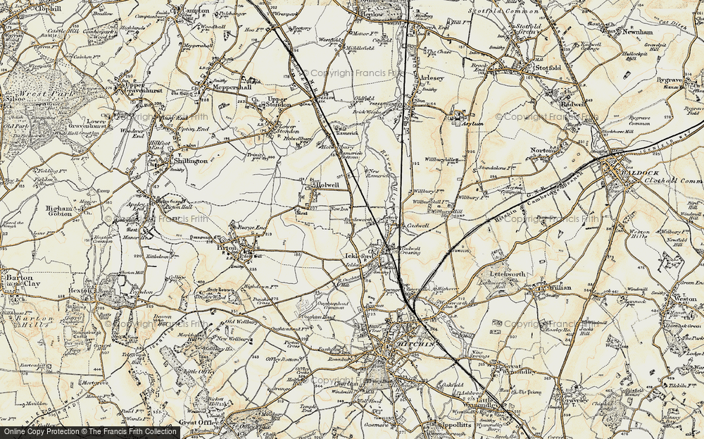 Old Map of Snailswell, 1898-1899 in 1898-1899