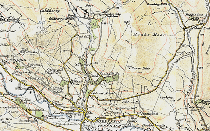 Old map of Blunt Ho in 1904