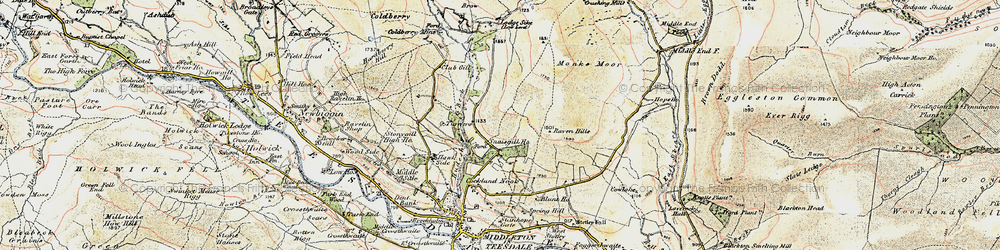 Old map of Blunt Ho in 1904