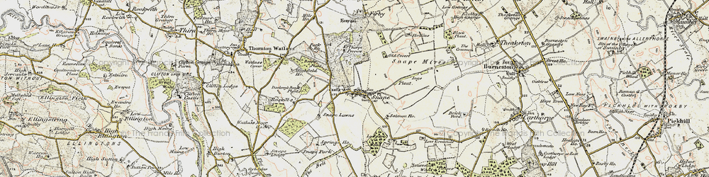 Old map of Bogs Plantn in 1903-1904