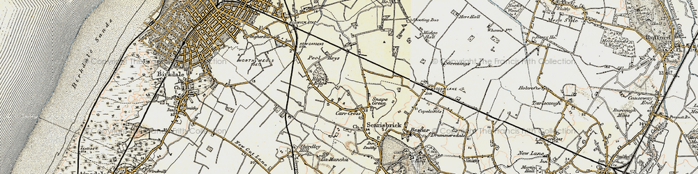 Old map of Snape Green in 1902-1903