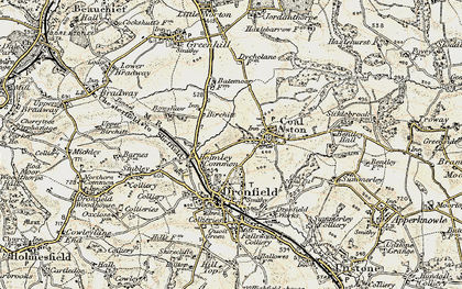 Old map of Snape Hill in 1902-1903