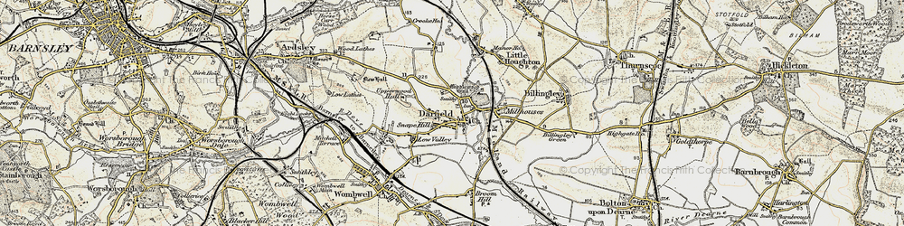 Old map of Snape Hill in 1903