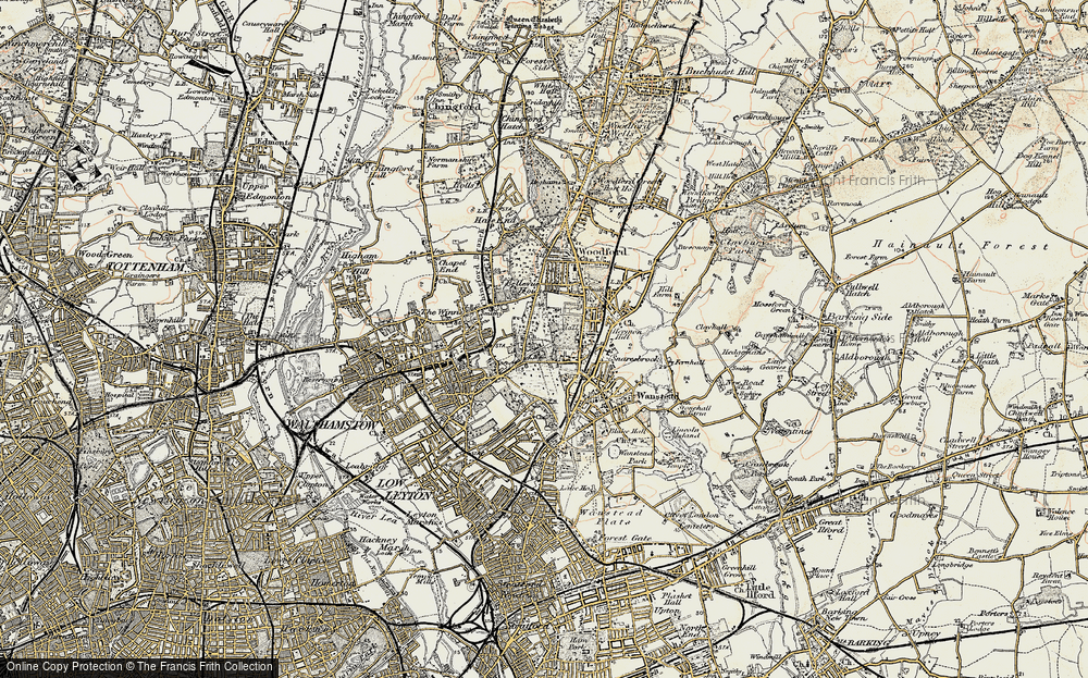 Old Map of Snaresbrook, 1897-1898 in 1897-1898