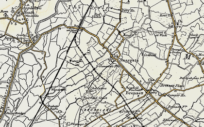 Old map of Appledore Sta in 1898