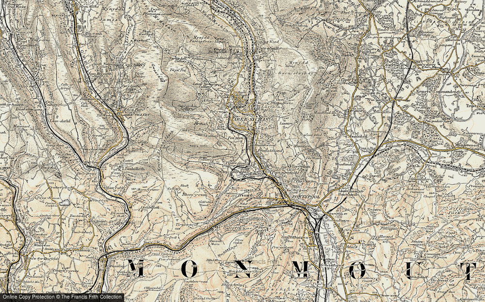 Old Map of Snatchwood, 1899-1900 in 1899-1900