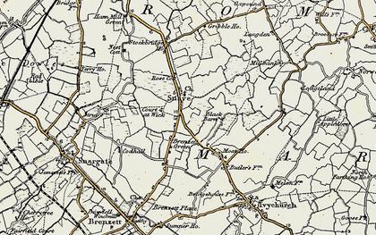 Old map of Snave in 1898