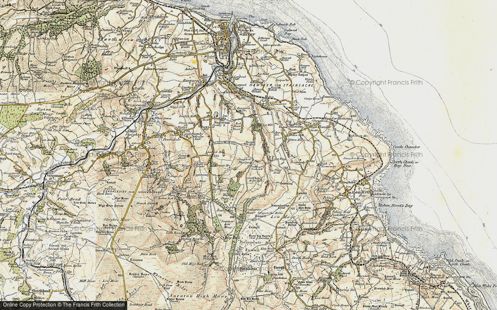 Old Map of Historic Map covering White Moor Mill in 1903-1904